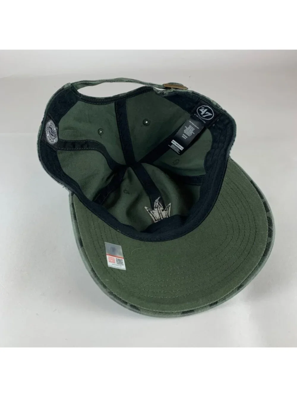 Arizona State Sun Devils NCAA Womens Green Leopard Print 47 Brand Clean Up Hat
